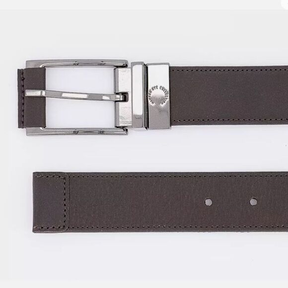 Hawker Rye Harrison Reversible Pebble‎ Leather Belt Brown Size 32 Stitch Fix NWT - Picture 2 of 7